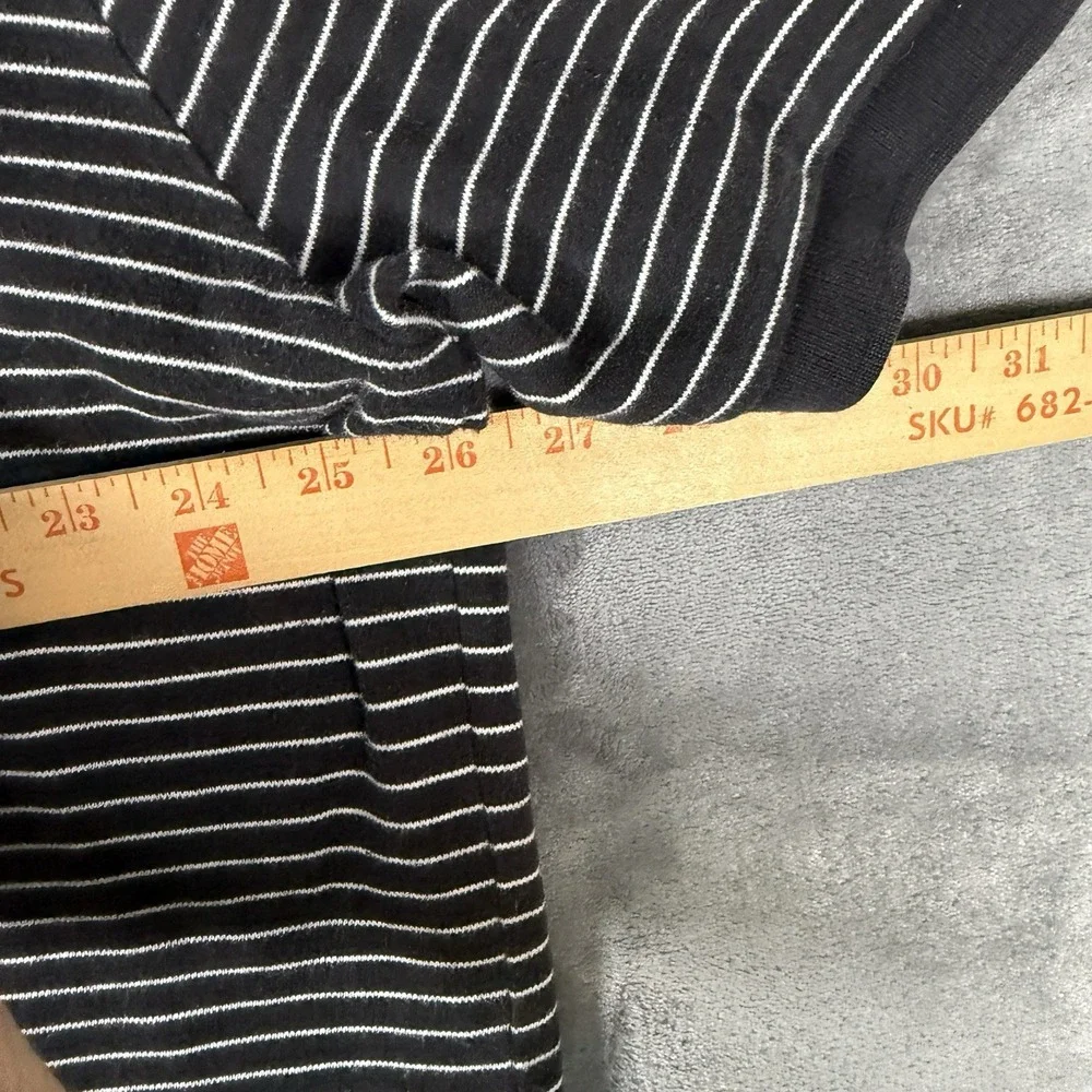 Polo Ralph Lauren Mens XXL Black White Striped Short Sleeve Polo Shirt Vintage